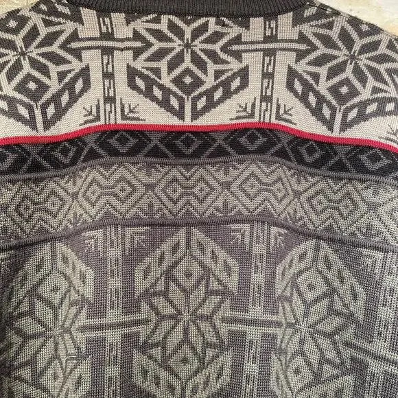 Obermeyer XXL Wool Blend Sweater | Vintage Ski Lodge Geometric Knit NWOT New - Picture 7 of 8